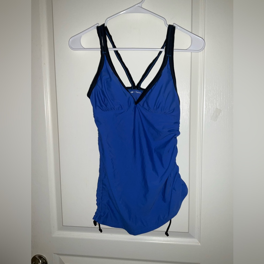 Free Country blue black Tankini top